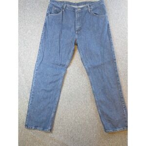 Wrangler Premium Quality Mens Straight Leg Jeans Blue Medium Wash 38x30 96501DS